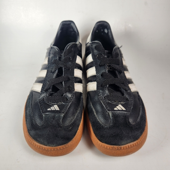 SAMBA Adidas Youth Sneaker Size 2.5 Black Classic Leather Trainer Shoe Athletic - Picture 5 of 13